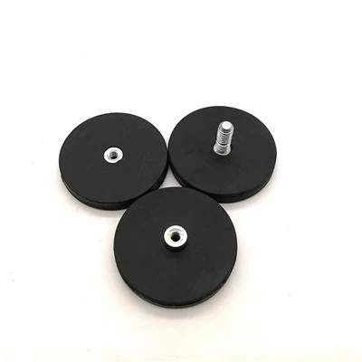 Potteformet magnet gummibelagte neodymmagneter